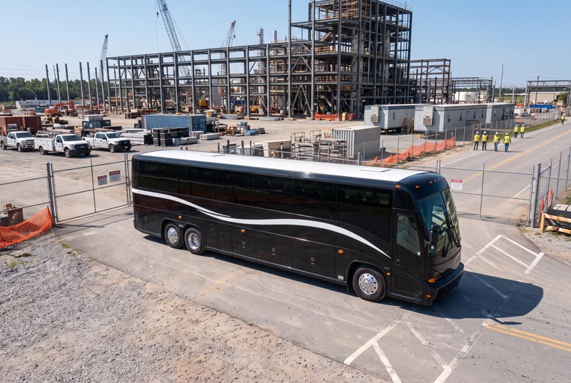 Construction Site Shuttle Bus Rentals in Greece, NY